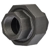 Altro 3/4 Inch Pipe Shelving Iron Bolted Straight Pipe Connector - Grey