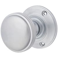 Altro Satin Chrome Mortice Door Knob - 69mm Rose Diameter - Oxford Range