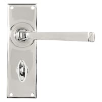 From The Anvil Polished Stainless Steel Bathroom Door Handles - Avon Range - 152 x 48mm