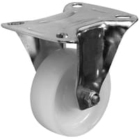 Coldene Heavy Duty Industrial Castor - Fixed - 80kg Max Weight - 80mm Diameter - White