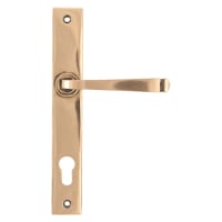 From The Anvil Polished Bronze uPVC Slimline Multipoint Door Handles - 92mm c/c - Avon Range