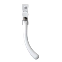 Mila Heritage Pear Drop Locking Espagnolette Casement Window Handle - Right Hand - White
