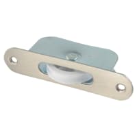 Touchpoint Radius Axle Sash Window Pulley - 44mm Curved Nylon Wheel - Satin Nickel