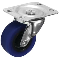 Coldene Low Level Castor - Swivel - 40kg Max Weight - 50mm Diameter - Blue