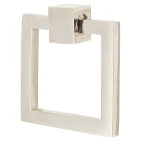 Heritage Brass by M Marcus Square Ring Cabinet Drop Handle - 50 x 55mm - Polished Nickel