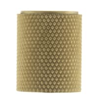 Atlantic Millhouse Brass Watson Knurled Cylinder Cabinet Knob - 20mm Diameter - Satin Brass