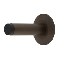 Burlington by Frelan Plain Projection Door Stop on Chamfered Rose - 76mm Projection - Dark Bronze
