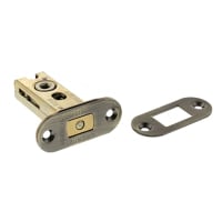 Atlantic Fire-Rated Bolt Through Tubular Bathroom Deadbolt - 65mm Case - 45mm Backset - Radius - Ant Brass