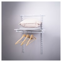 Altro Wardrobe Kit - 1 Bay & 1 x Ventilated Wire Shelf - White