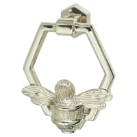 Bumble Bee Hexagonal Door Knocker - Nickel - 125 x 105mm