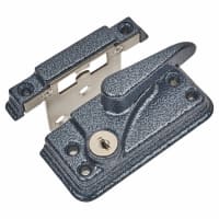 Fab & Fix High Security Fitch Sash Window Fastener Cam Lock & Small Keep - 81 x 35mm - Antique Black