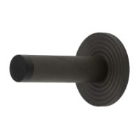 Burlington by Frelan Knurled Projection Door Stop on Reeded Rose - 76mm Projection - Dark Bronze