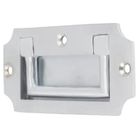 Altro Military Chest Flush Cabinet Pull Handle - 89 x 45mm - Satin Chrome
