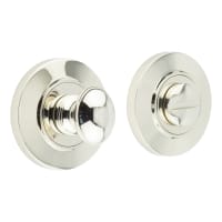 Burlington by Frelan Inner 1 Turn & Release with Chamfered Rose - 47mm Diameter - Pol Nickel
