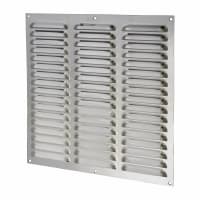 Altro Hooded Louvre Vent - 305 x 305mm - 23750mm² Free Air Flow - Polished Stainless
