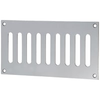 Altro Plain Slotted Vent - 165 x 89mm - 3040mm² Free Air Flow - Polished Stainless Steel