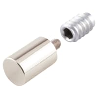 Bramah Rola Removable Egress Sash Window Stop - Polished Nickel - 2 Body + 4 Inserts