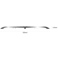 Norsound 630 Threshold Seal - 1000mm Length - Satin Anodised Aluminium