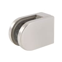 Bohle D Shaped Balustrade Clamp - 63 x 45mm - 316 Grade Brushed Stainless Steel - Pack of 4