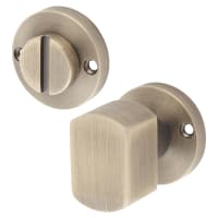Jedo by Frelan Bathroom Turn & Release - 32mm Diameter - Antique Brass