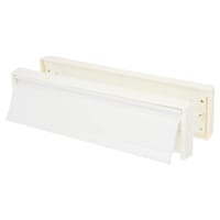 TSS Letter Plate - 250 x 65mm - 40-80mm Door Thickness - White