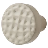 Hampstead Kendal Hammered Round Cabinet Knob - 28mm Diameter - Satin Nickel
