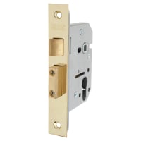 ERA Viscount Bolt Through Euro Profile Sashlock - 76mm Case - 56mm Backset - Polished Brass