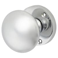 Touchpoint Polished Chrome Round Mortice Door Knob - 60mm Rose Diameter