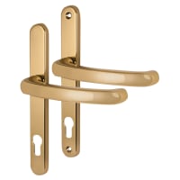 Fab & Fix Hardex Gold uPVC Extended Multipoint Door Handles - 92mm c/c - Balmoral Range