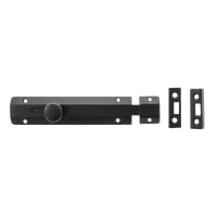 Atlantic French Door Bolt/Flat Section Bolt - 150 x 35mm - Matt Black