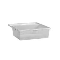 elfa Top Track System - Click In Medium Mesh Basket and Gliding Frame - 605 x 430 x 185mm - White