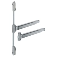 Arrone Touchbar Rebated Double Door Panic Bar Set - Timber Door - Satin Stainless Steel