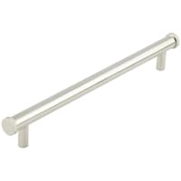 Hoxton by Frelan Thaxted 15mm Knurled T-Bar Cabinet Pull Handle - 224mm c/c - Polished Nickel