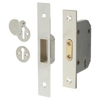 Yale M552 5 Lever Deadlock - 64mm Case - 44mm Backset - Polished Chrome