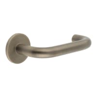 CRES by Frelan Antique Brass Unsprung 19mm Fire Rated Return to Door Handles on Round Rose - CR-106 Range