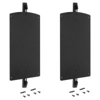 Emuca Zero Folding Hanger Bracket - 260 x 140mm - Black
