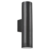 Forum Zink Morro Outdoor Up & Down Wall Light - IP44 - Black
