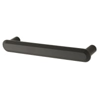 Hampstead Morley 19mm Bobbled D-Bar Cabinet Pull Handle - 128mm Centres - Matt Black