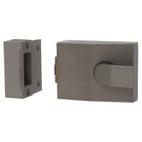 TSS Roller Bolt Nightlatch - 60mm Backset - Dark Grey Case