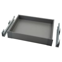 Blum MERIVOBOX BLUMOTION M Height Soft Close Drawer with Fronts - (H) 101 x (D) 450 x (W) 552mm - Orion Grey