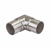 SWR Balustrade 90° Sharp Elbow Tube Connector - 316 Brushed Satin Stainless Steel