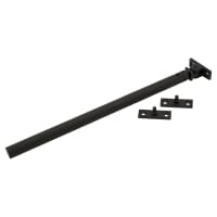 Hampstead Willow Knurled Casement Window Stay - 12 Inch/300mm Length - Matt Black