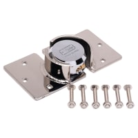 Burg Wachter Heavy Duty Hardened Steel Van Hasp & Padlock Kit - Silver