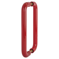 Hoppe AR602/425 Rouge Red Nylon D-Bar Door Pull Handles - Back to Back - 425mm c/c
