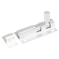 Touchpoint Brushed Aluminium Straight Barrel Bolt - 76 x 25mm