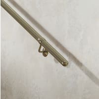 Rothley 40mm Handrail Banister Staircase Rail Support Kit - 3600mm Length - Antique Brass