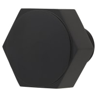 Alexander & Wilks Vesper Hex Cabinet Knob - 40mm Diameter - Matt Black