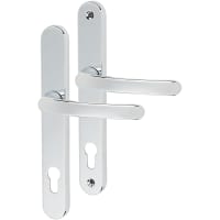 TSS uPVC Multipoint Door Handle - 210mm Bolt c/c - 92mm c/c - Polished Chrome