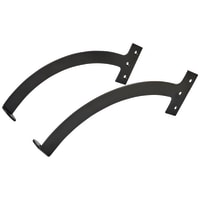 Iron Quadrant Arm Fanlight Stay - 250mm Length - Black - Pair
