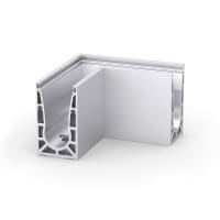 Bohle VetroMount Corner for Top Mount Profile - 200 x 200mm - Anodised Aluminium
